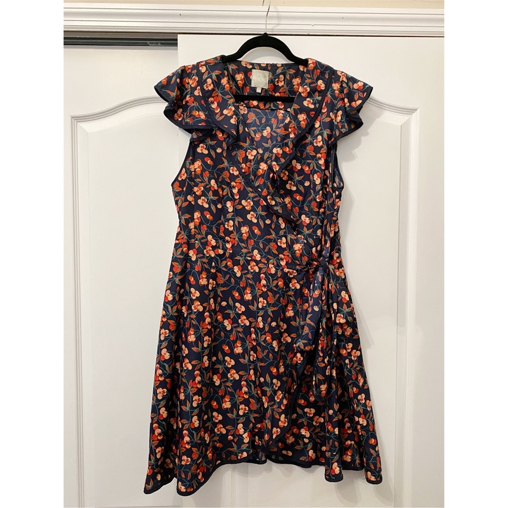 HI THERE by karen walker dress cherry size 14